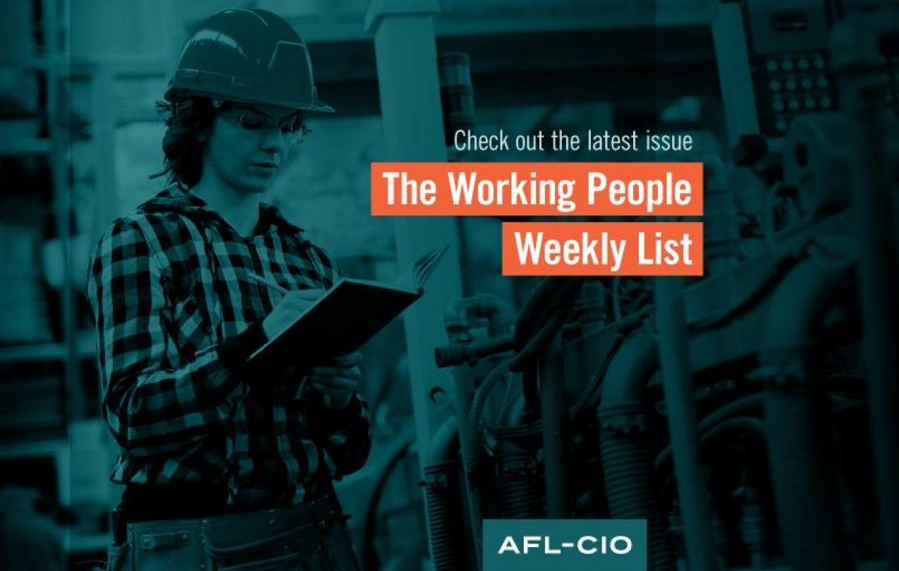 Profiling African American Labor Champions: The Working People Weekly List